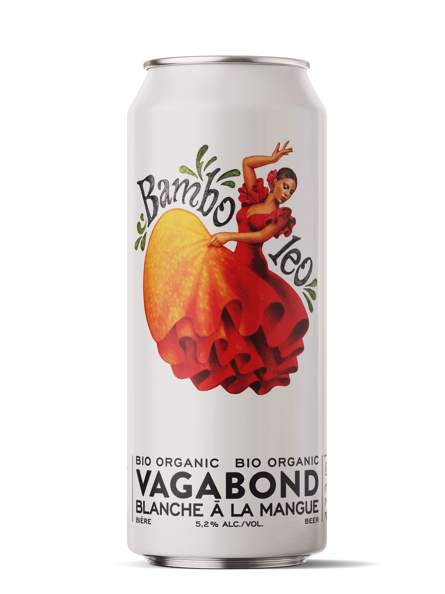 Bamboleo Can 473ml Vagabond White Beer with Organic Mango