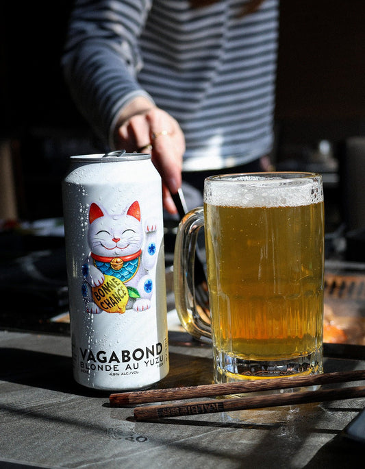Bonne Chance Bieres Vagabond lager de riz au yuzu canette 473ml