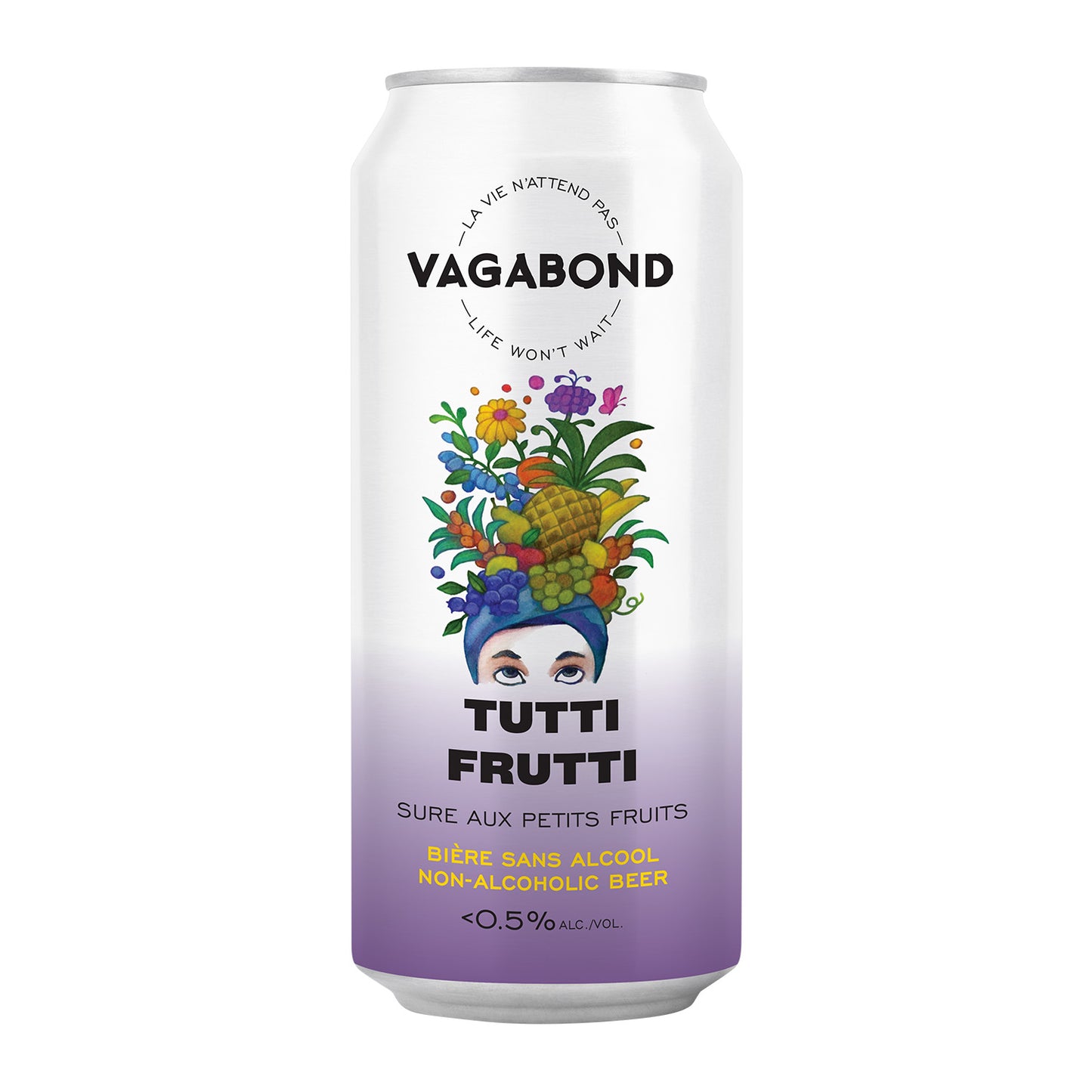 Tutti Frutti Vagabond sour beer non-alcoholic with small fruits can 473ml