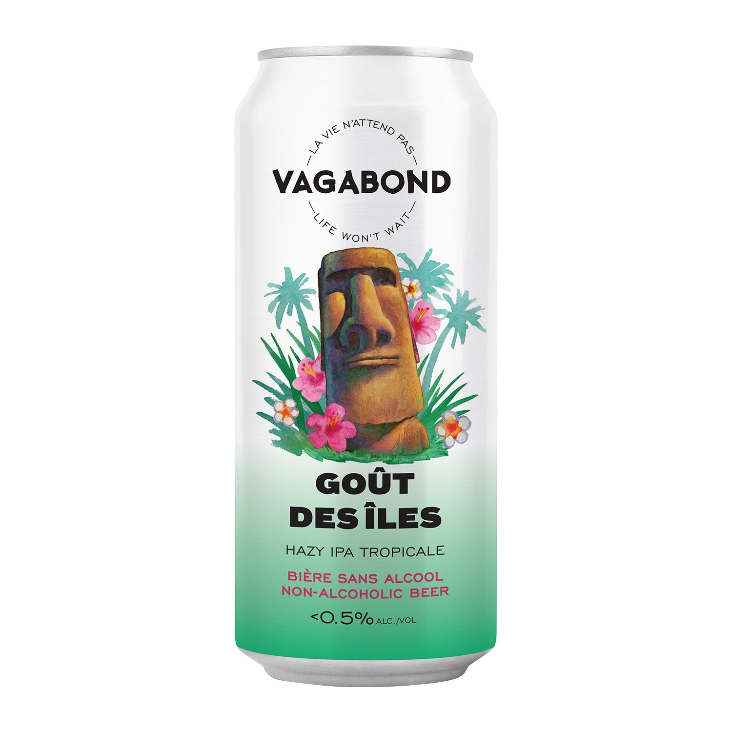 Gout des Iles Bieres Vagabond biere sans alcool Hazy IPA tropicale canette 473ml