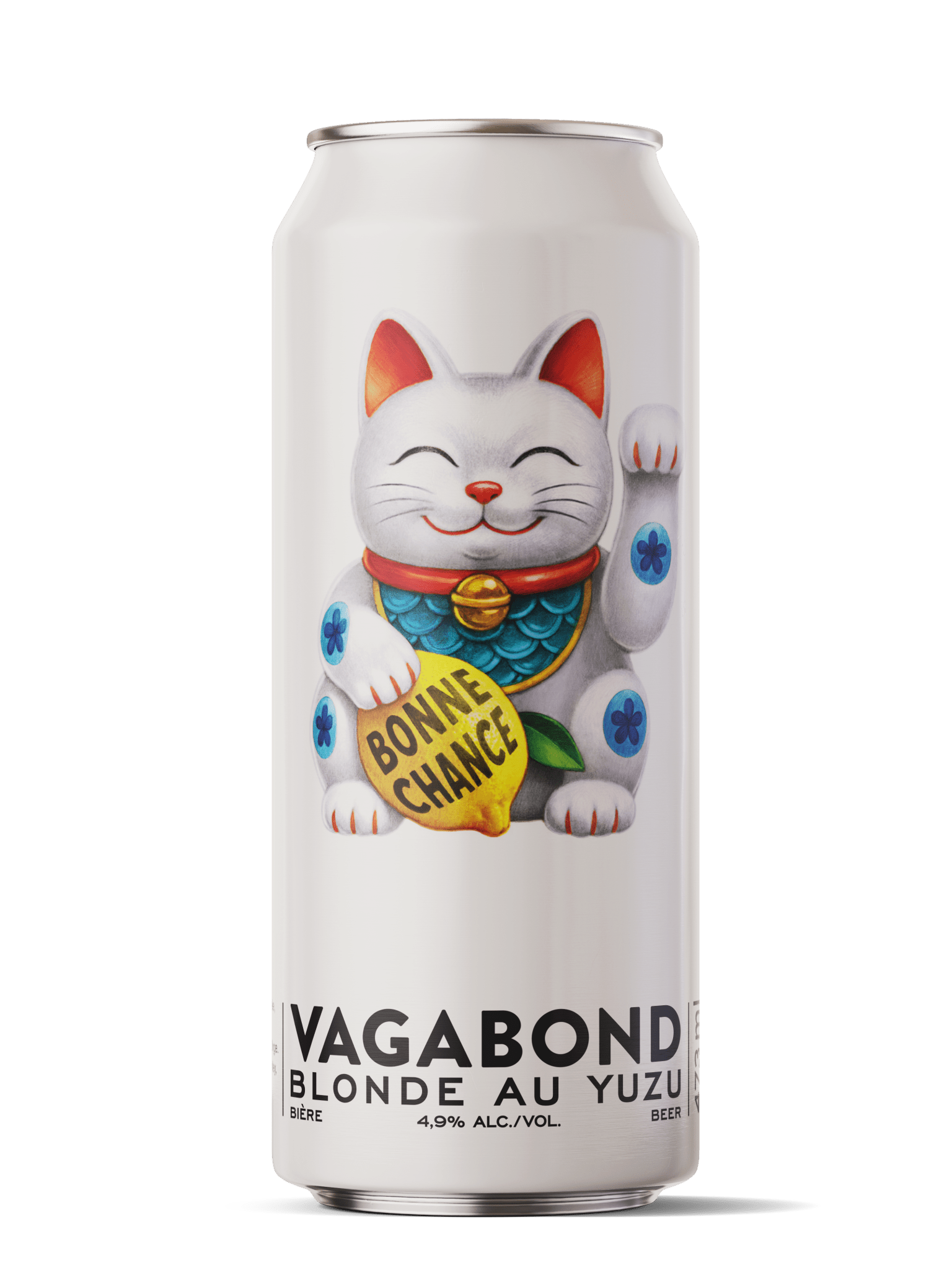 Canette Bonne Chance Bieres Vagabond lager de riz au yuzu 473ml