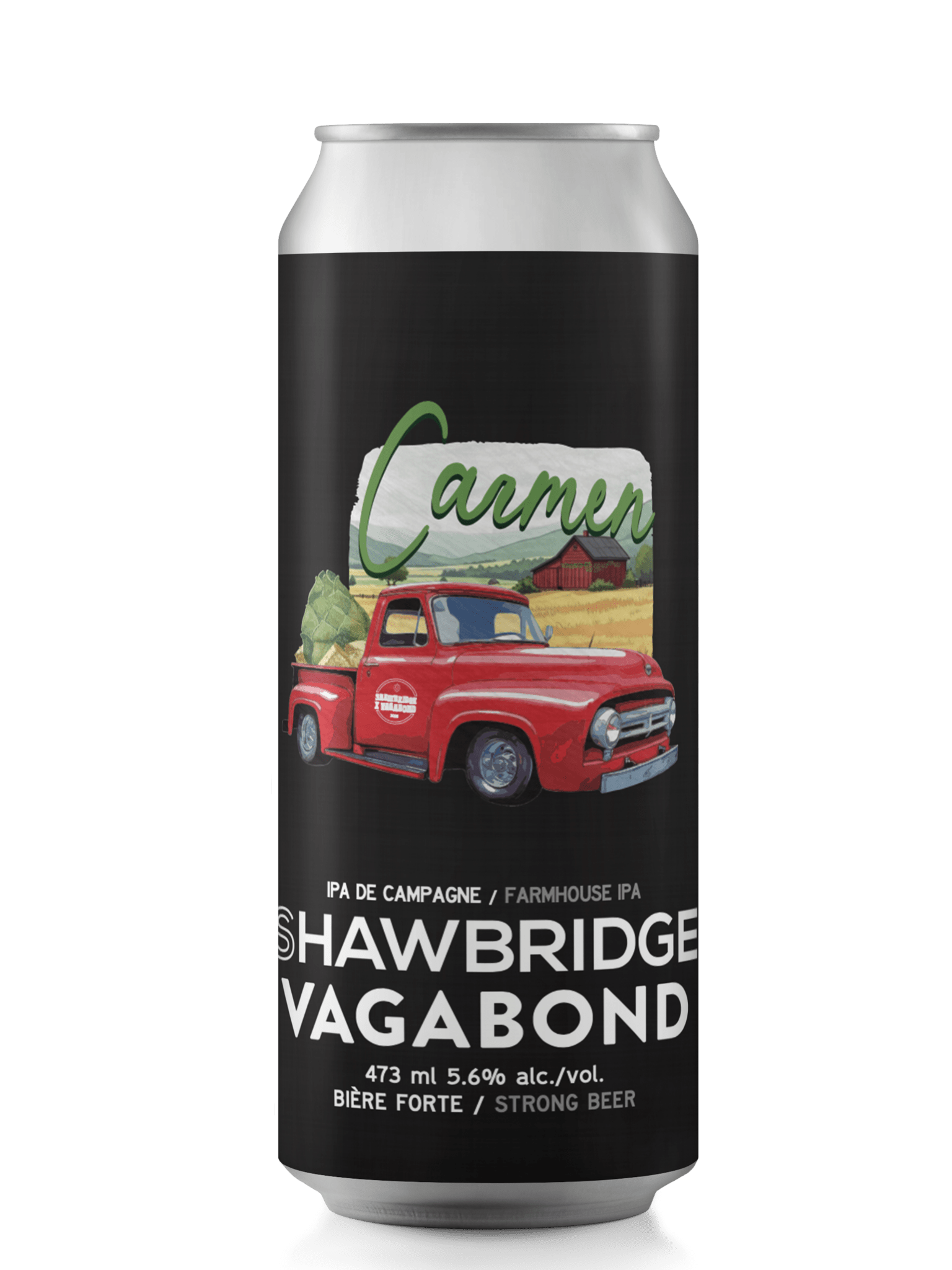 Canette Carmen Bieres Vagabond x Shawbridge IPA de campagne Farmhouse 473ml