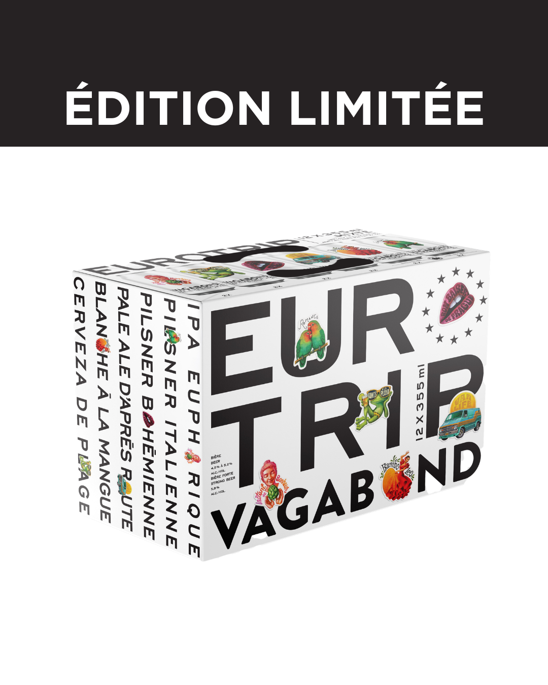 Vagabond Eurotrip Beer case limited edition 12x355ml