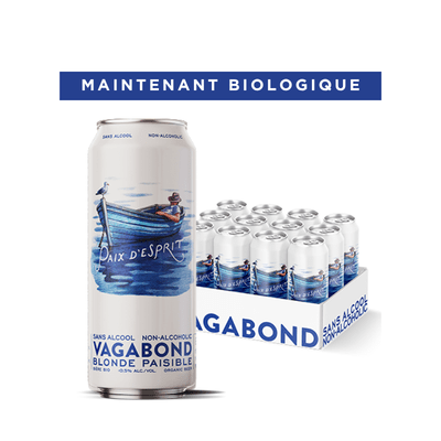 Paix d'Esprit Blonde sans alcool Vagabond - maintenant biologique