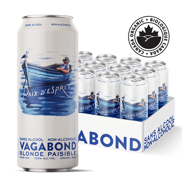 Paix d'Esprit Blonde sans alcool Vagabond - maintenant biologique